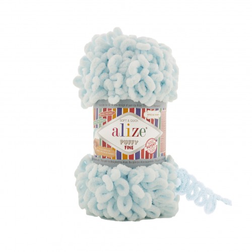 Alize Puffy fine 522 Svetlá Modrá